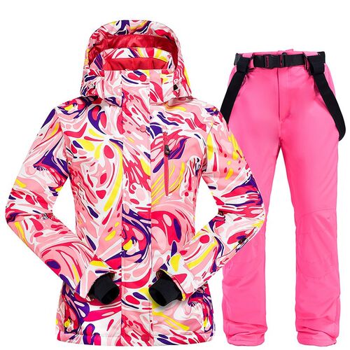 New Winter Ski Suit Women Windproof Waterproof Warm Padded S
