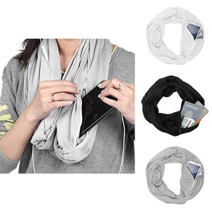 Winter Scarf With Pocket Convertible Journey Infinity Scarf