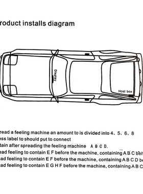 4 Sensors Buzzer Car Parking Sensor System with Audible Alar