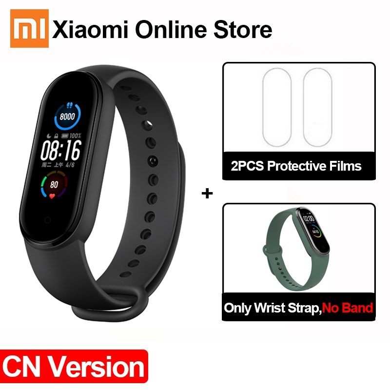 NEW  Mi Band 5 Miband 5 Bracelet 4 Color Touch Screen Fitnes