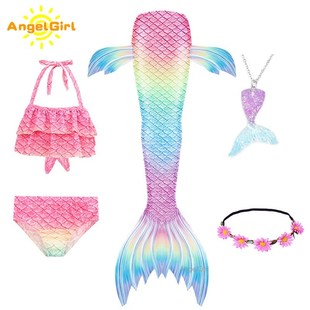 AngelGirl Mermaid Tail Swimming Costumes Cosplay Costume For