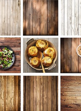 Retro Wood Board Backdrop Food Photography Background Textur