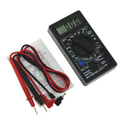 Mini Digital LCD Multimeter with Buzzer Voltage Ampere Meter
