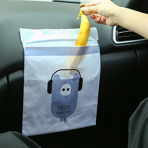 Car Garbage Bag Organizer  Disposable Storage Bag Self-Adhes