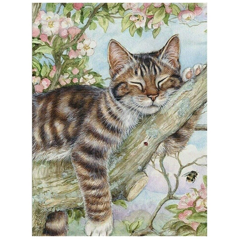 DIY Diamond Painting Resting  Diamond Embroidery Round