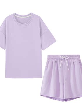 Summer Tracksuits Women Two Pieces Set Leisure Outfits Cotto