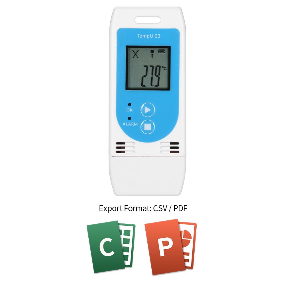 USB Temperature Humidity Data Logger Reusable RH TEMP Datalo