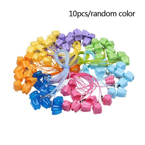 5/10pcs Colorful Baby Kids Tooth Storage Box Organizer Milk