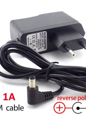 AC DC 9V 1A 1000ma Power adapter reverse polarity Converter
