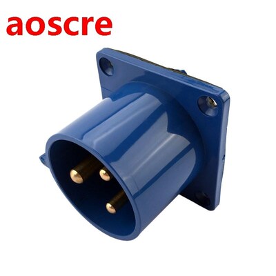16A 3Pin industrial implement hide direct socket connector S