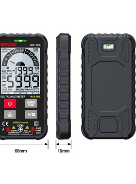 Digital Multimeter True RMS AC DC Capacitance Tester Ohm Hz