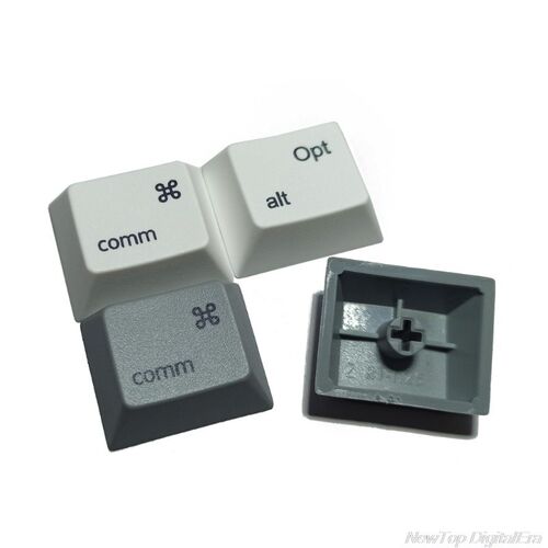 2Pcs PBT keycaps Commond And Option Keys Cherry MX Key Caps