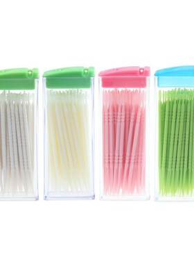 Hot Sale Plastic Healthy Toothpicks 3 Boxes /Set 6.5cm  Toot