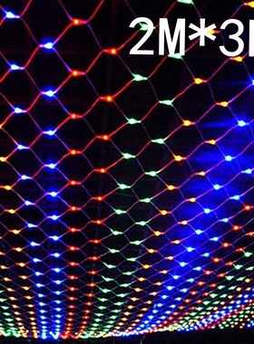 2mx3m 204 Led 8 modes 220V super bright net mesh string lig