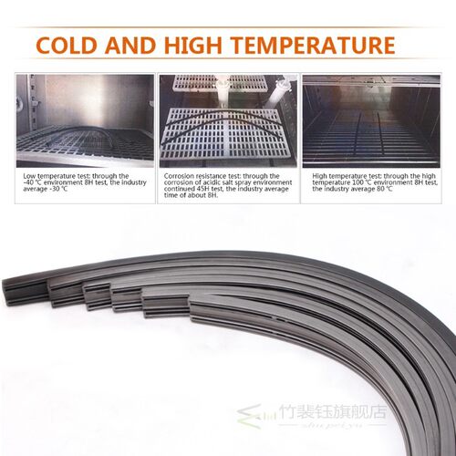1PCS Car Wiper Blade Insert Natural Rubber Strip 10mm 14
