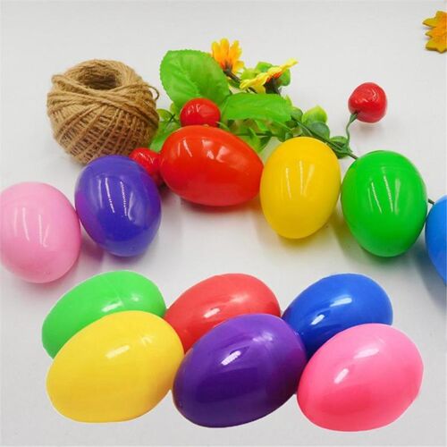 12pcs/Lot Mixed Color 40x60mm Easter Egg Decoration Home Kid