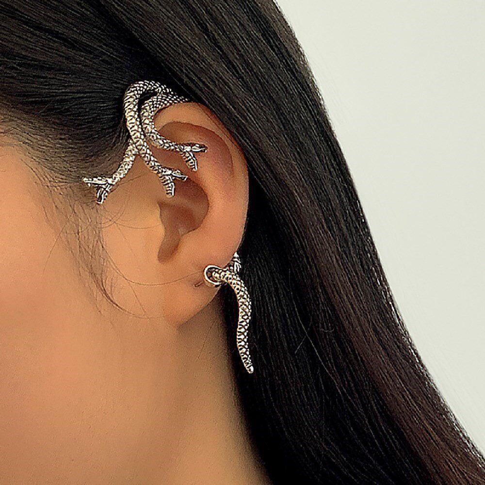 Cosysail Vintage Twining Snake Shape Stud Earrigns for Femal