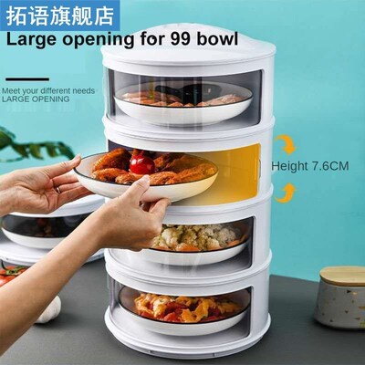 Kitchen Transparent Heat Preservation Cover Reusable Dustpro