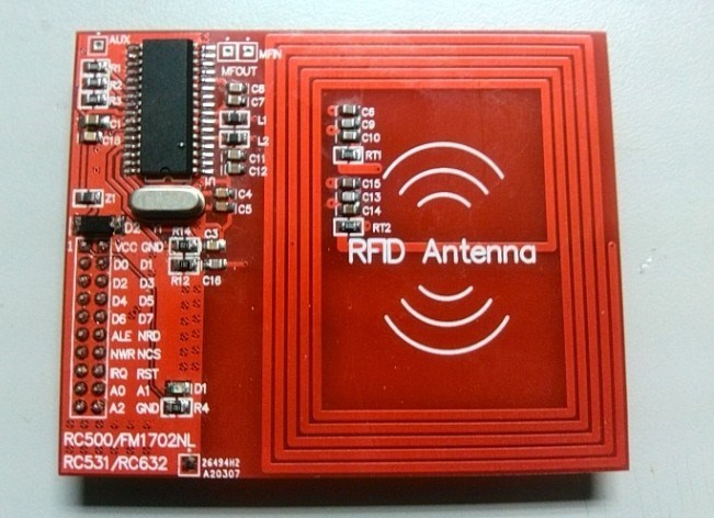MFRC531, RFID, RC531, rf modules, card reader, development b
