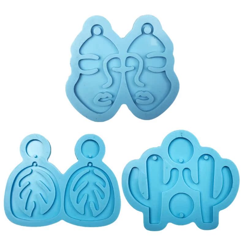 Crystal Epoxy Resin Mold Earrings Pendant Silicone Mould DIY