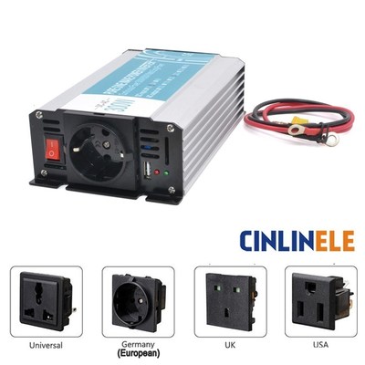 Europe Socket Pure Sine Wave Inverter 300W 600W DC 12V 24V 4