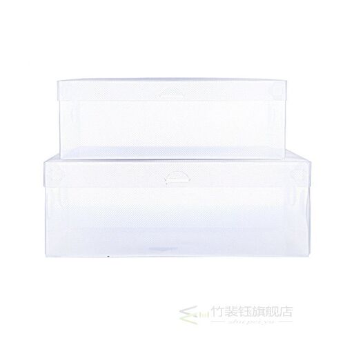 1pcs Transparent Shoes Storage Box Foldable Plastic Shoe Sto