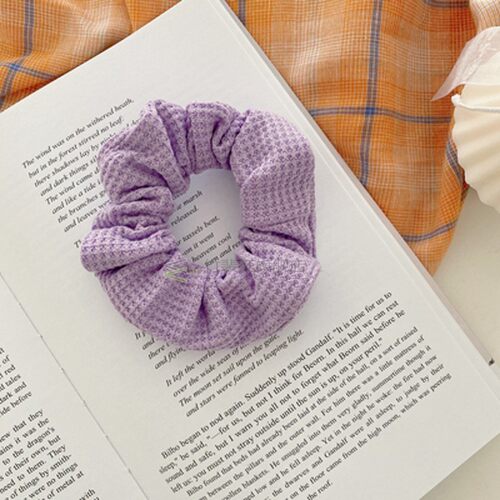 AOM Korean Purple Lattice Flower Embroidery Daisy Net Yarn E
