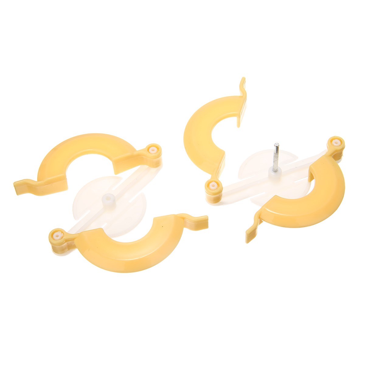 4pcs 4 Sizes Pom Pom Maker Kit DIY  Plastic Fluff  Weaver Ne
