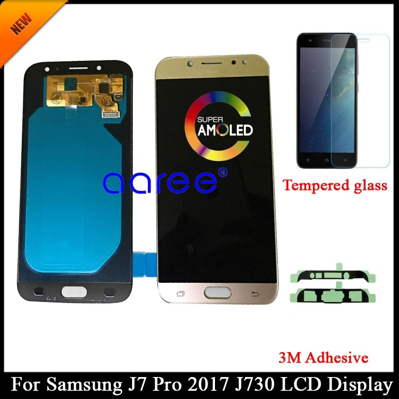 Tested AMOLED  Samsung J7 Pro 2017 J730 LCD Display  Samsung