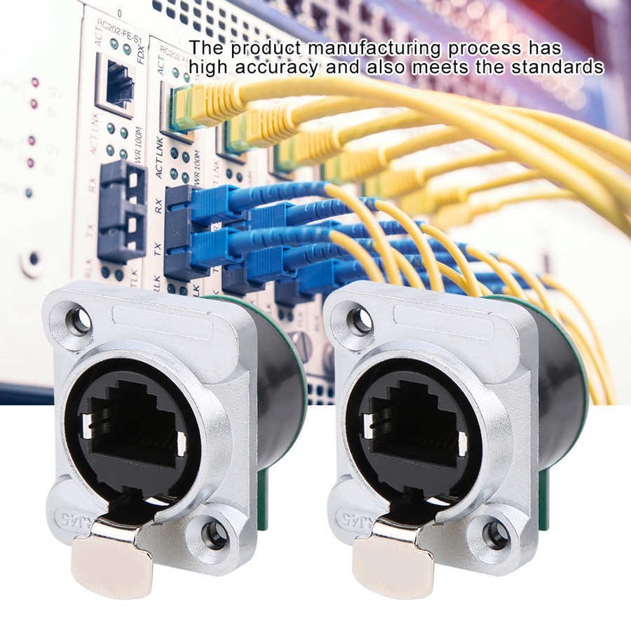 2Pcs RJ45 PCB Panel Fire Retardant Durable Insulator Materia