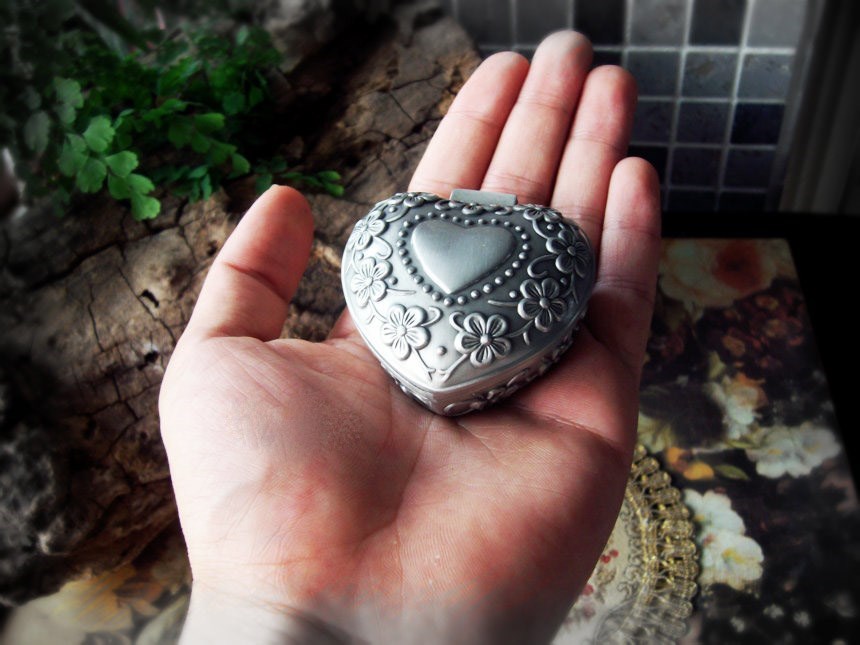 Silicone Mold Soap Molds Princess Jewelry Box Moulds Heart-s