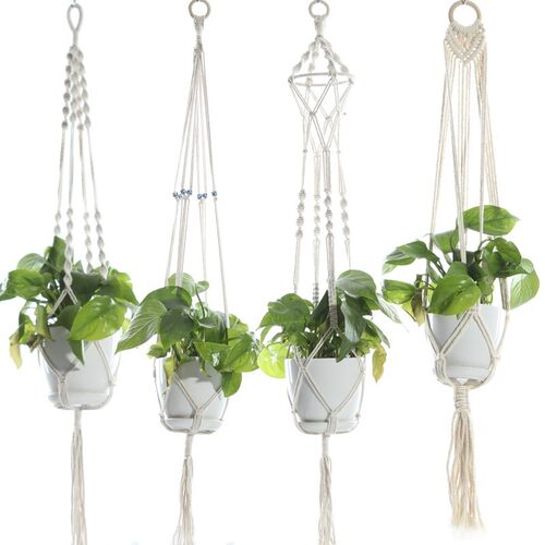 Macrame Plant Hanger Indoor Outdoor Hanging Planter Basket