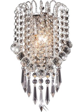 OYGROP Wall Light with Crystal  Drops Decorative Besides Wal