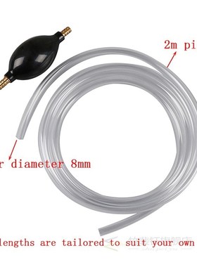 Auto Car Siphon Syphon Hose Tube Liquid Transfer Manual Hand
