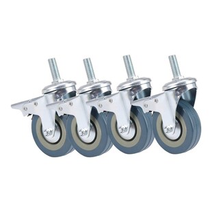 Heavy Duty 75mm Swivel Castor with Brake Trolley Casters whe