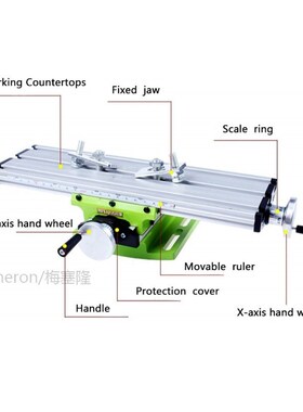 Miniature Vise Worktable Precision Milling Machine Bench Dri