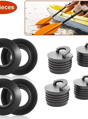 8 Pieces Kayak Paddle Drip Rings Kayak Boat Scupper Stoppers