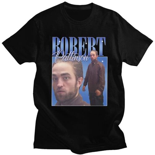 Funny Robert Pattinson Standing Meme T Shirt Men Pre-shrunk
