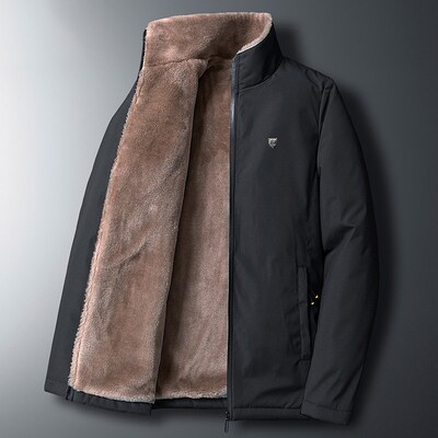 Fleece Jacket Men 's Warm Thick Windbreaker High Quality Fur