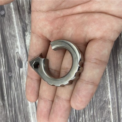 Pure titanium outdoor multi-functional EDC tools, portable p