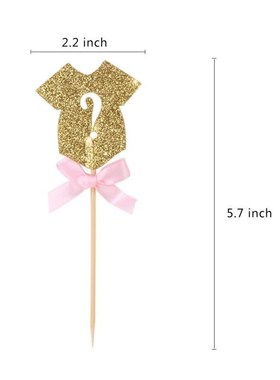 Party Decoration Supplies Clothes Cupcake Toppers Boy or