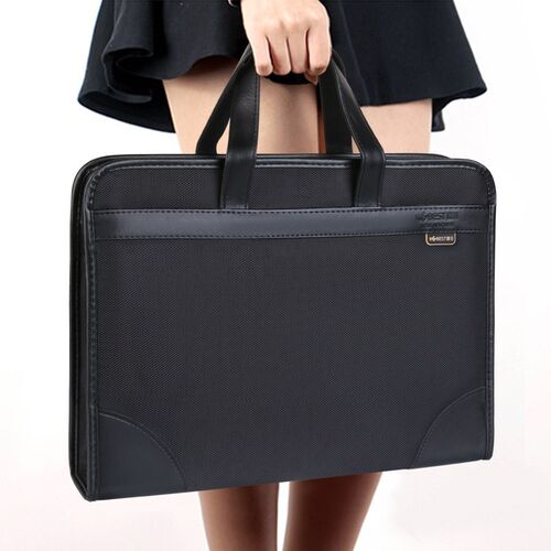 Document bag canvas office men's tote bag business multi la
