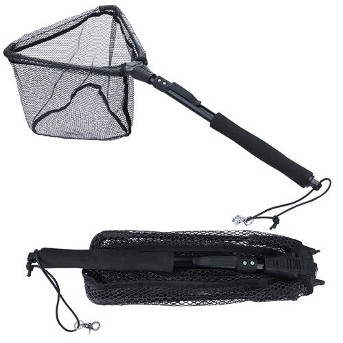 70/95/120cm Retractable Fishing Net Telescoping Foldable Lan