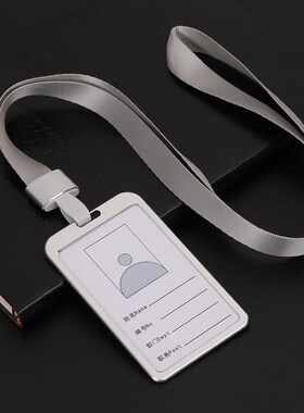 1pcs High quality Aluminium Alloy Card Holder Employee Name