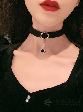 Black chain neck ornaments neck contracted necklace female