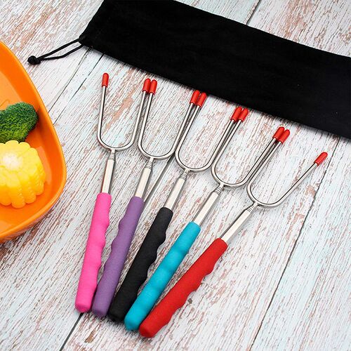 5pcs Roasting 适用于k Stick Stainless Steel Telescopic Handl