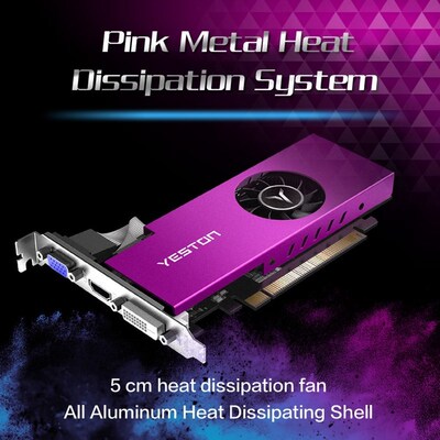 RX550-2G D5 LP 1183/6000MHz 2G/64Bit/GDDR5 VGA + HDMI + DVI-