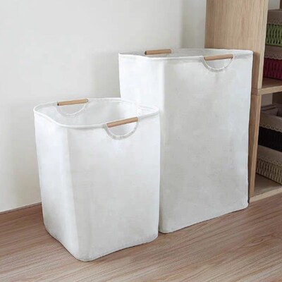 Foldable Portable Laundry Basket  Fabric Dirty Clothes Baske