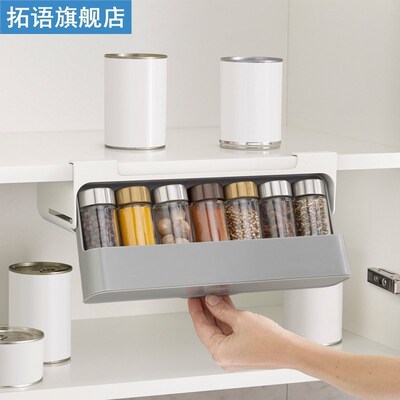 Practical Seasoning Bottles Storage Rack Hangable Condiments
