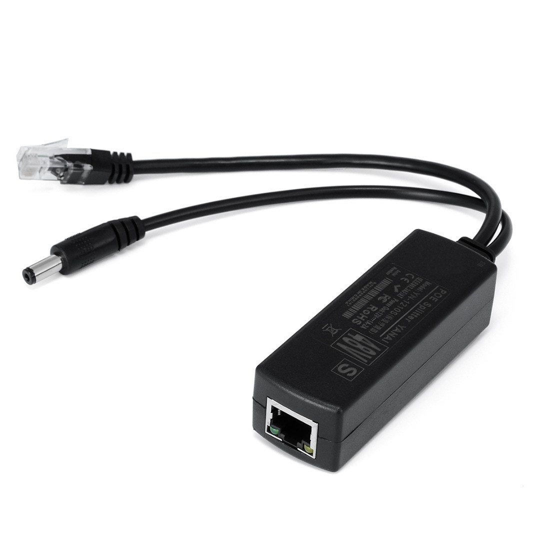 New Arrival 1pc Active PoE Splitter Power Audio Cable Over E